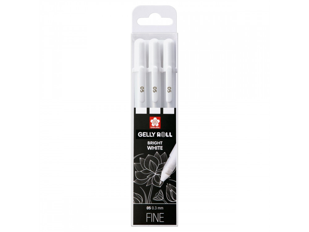 Set of Gelly Roll pen set 05 - Sakura - white, 3 pcs.