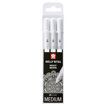 Sakura Gelly Roll Opaque White Pens - Set of 6