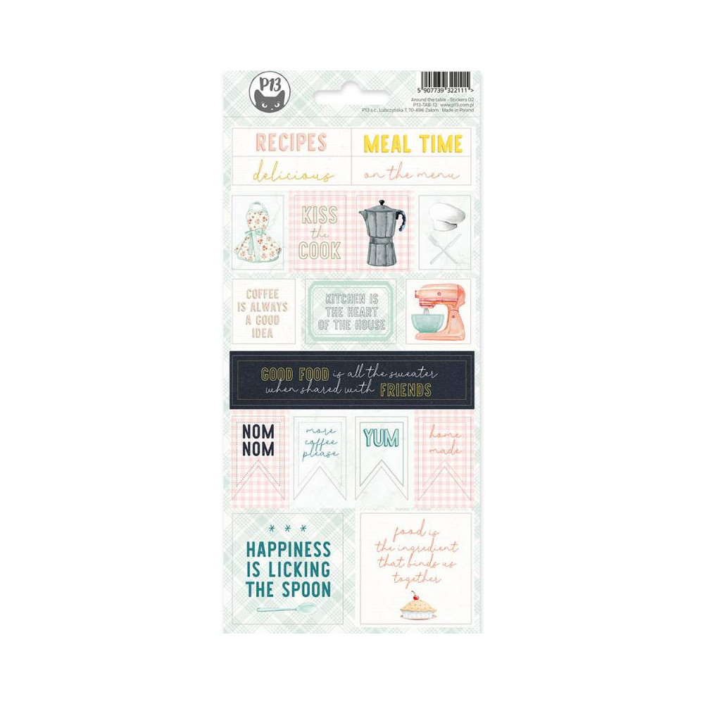 Set of stickers 10,5 x 23 cm - Piątek Trzynastego - Around The Table 02