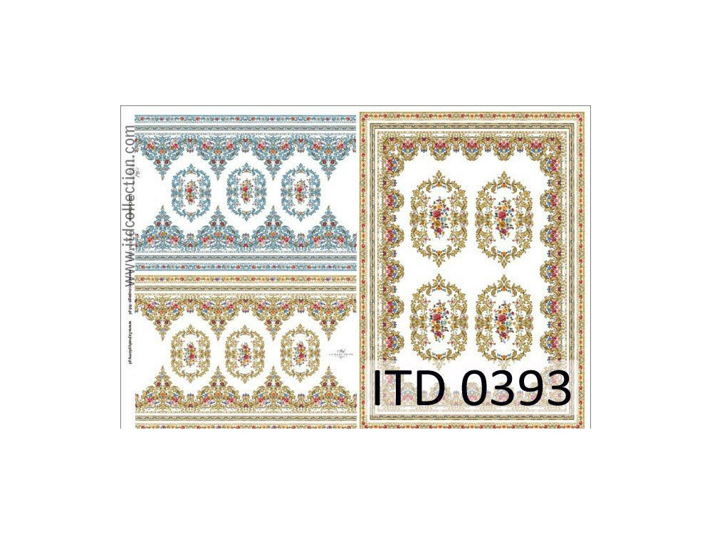 Decoupage paper A4 - ITD Collection - classic, 0393