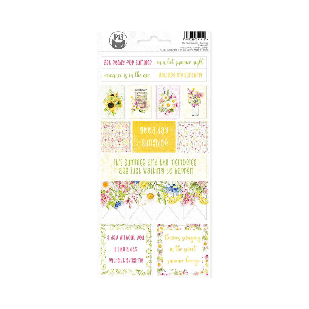 Set of stickers 10,5 x 23 cm - Piątek Trzynastego - The Four Seasons Summer 02