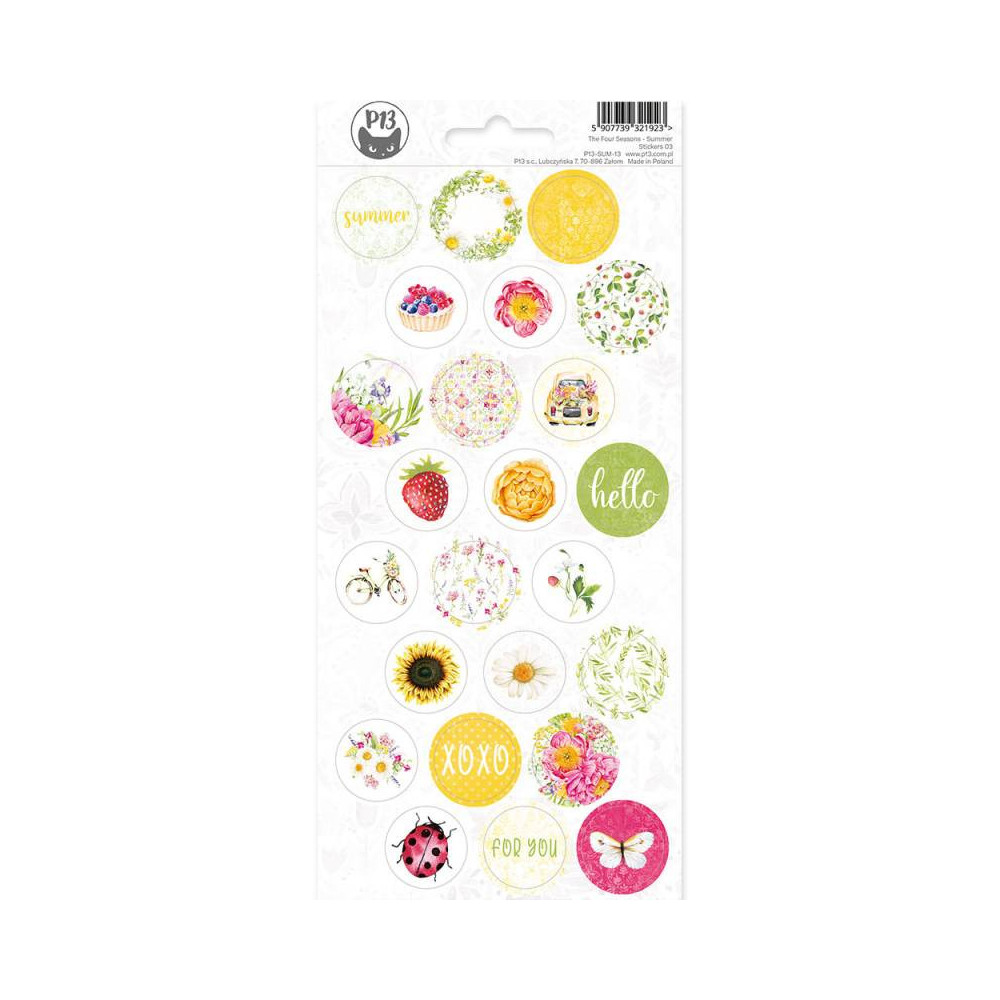 Set of stickers 10,5 x 23 cm - Piątek Trzynastego - The Four Seasons Summer 03