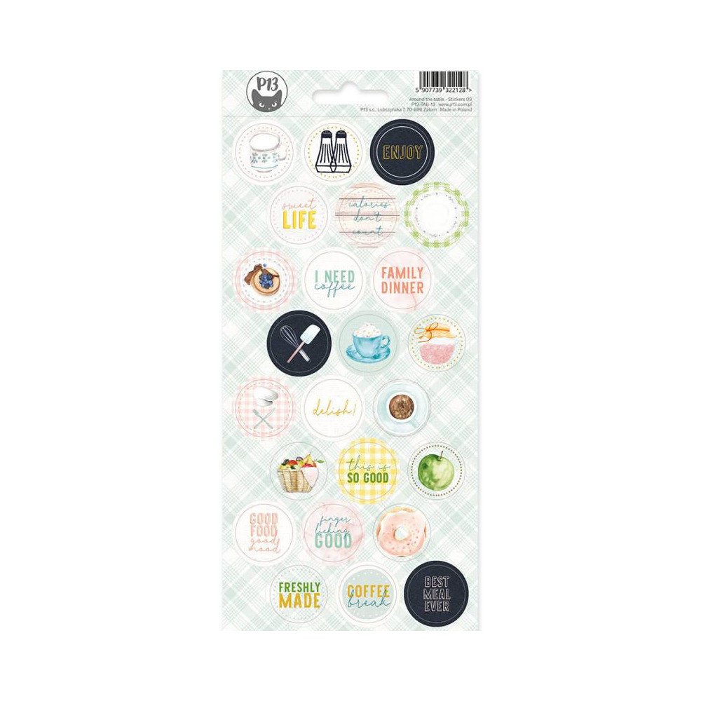 Set of stickers 10,5 x 23 cm - Piątek Trzynastego - Around The Table 03