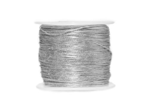 Decorative twin - silver, 0,8 mm x 100 m