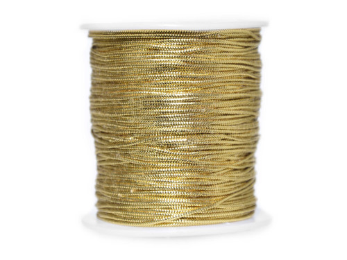 Sznurek dekoracyjny - złoty, 1,5 mm x 100 m