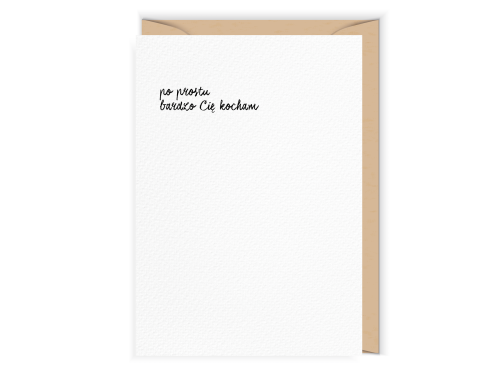 Greeting card - Cudowianki - Po prostu Cię kocham, 12 x 17 cm