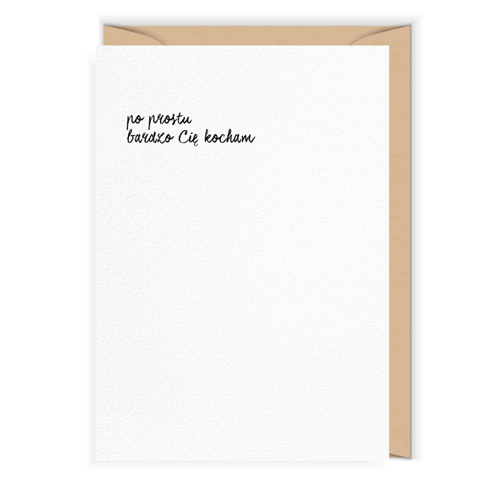 Greeting card - Cudowianki - Po prostu Cię kocham, 12 x 17 cm