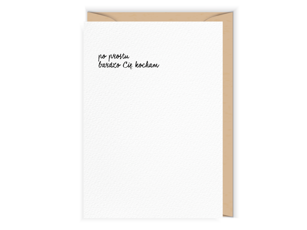 Greeting card - Cudowianki - Po prostu Cię kocham, 12 x 17 cm