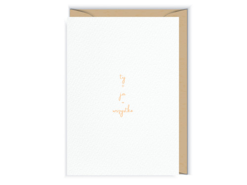 Greeting card - Cudowianki - Ty i Ja, 12 x 17 cm