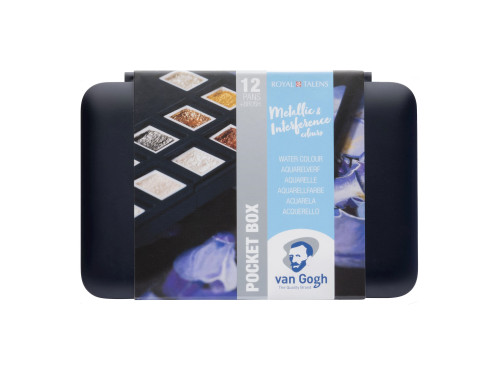 Zestaw akwareli w półkostkach - Van Gogh - Metallic Colors, 12 kolorów