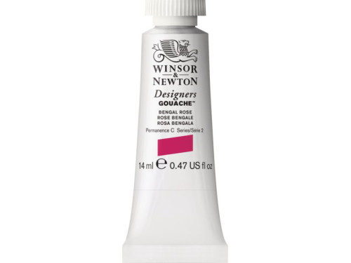 Farba gwasz Designers Gouache - Winsor & Newton - Bengal Rose, 14 ml