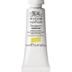 Gouache paint in tube - Winsor & Newton - Cadmium Lemon, 14 ml