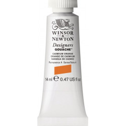 Gouache paint in tube - Winsor & Newton - Cadmium Orange, 14 ml
