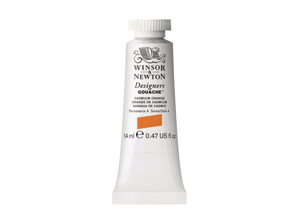 Farba gwasz Designers Gouache - Winsor & Newton - Cadmium Orange, 14 ml
