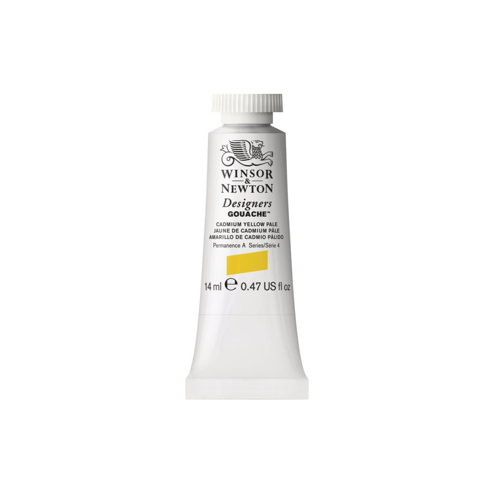 Farba gwasz Designers Gouache - Winsor & Newton - Cadmium Yellow Pale, 14 ml