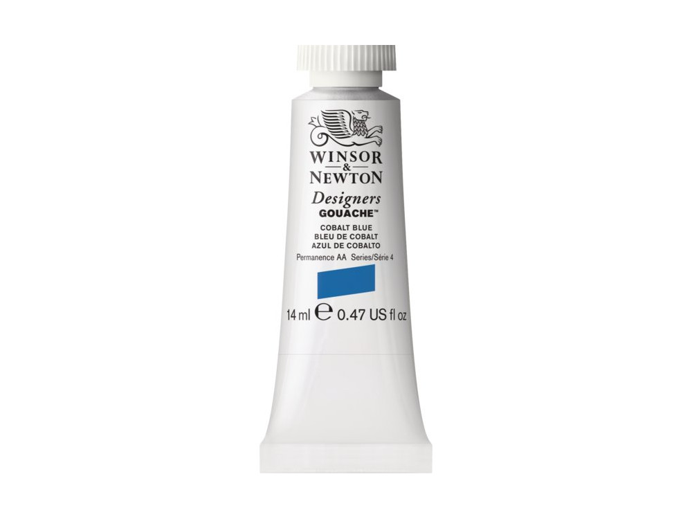 Farba gwasz Designers Gouache - Winsor & Newton - Cobalt Light Blue, 14 ml