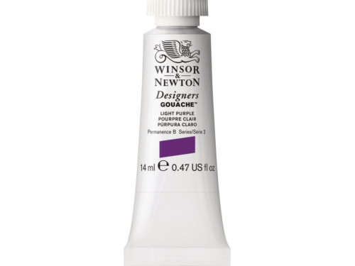 Farba gwasz Designers Gouache - Winsor & Newton - Light Purple, 14 ml