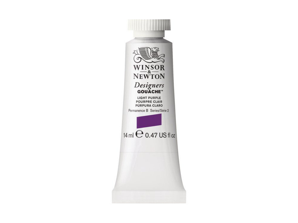 Farba gwasz Designers Gouache - Winsor & Newton - Light Purple, 14 ml