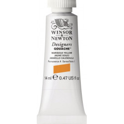 Gouache paint in tube - Winsor & Newton - Marigold Yellow, 14 ml