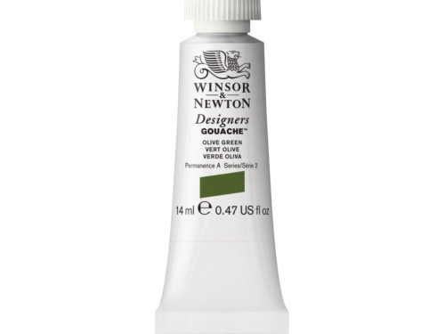 Farba gwasz Designers Gouache - Winsor & Newton - Olive Green, 14 ml