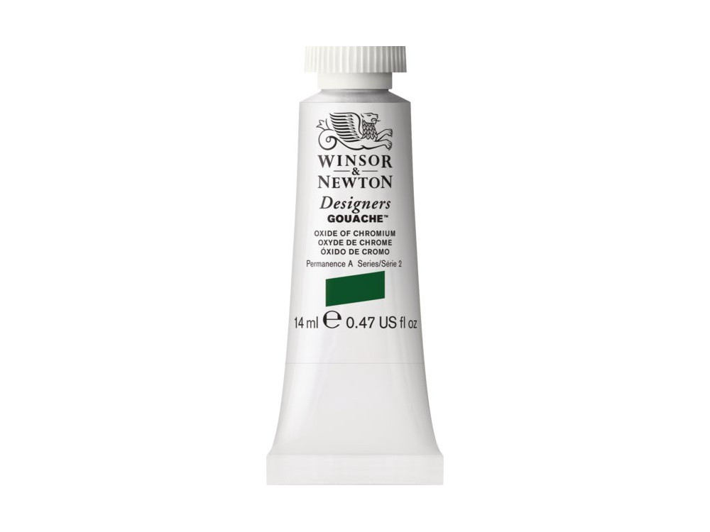 Gouache paint in tube - Winsor & Newton - Oxide of Chromium, 14 ml