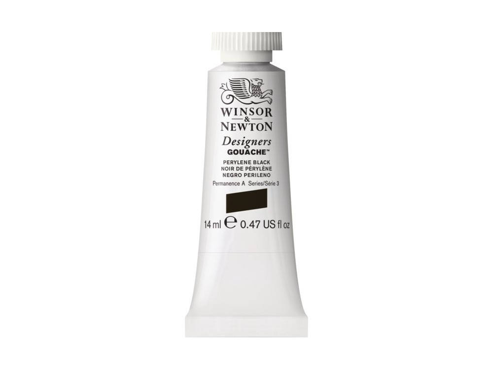 Farba gwasz Designers Gouache - Winsor & Newton - Perylene Black, 14 ml