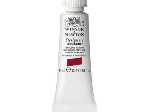 Farba gwasz Designers Gouache - Winsor & Newton - Perylene Maroon, 14 ml