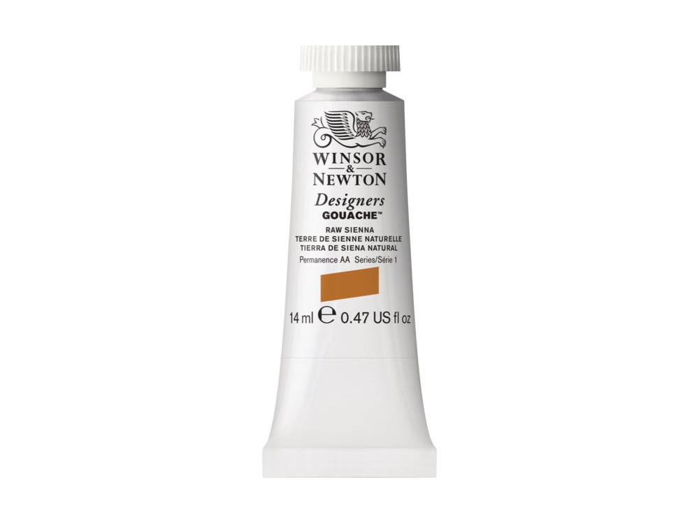 Farba gwasz Designers Gouache - Winsor & Newton - Raw Sienna, 14 ml