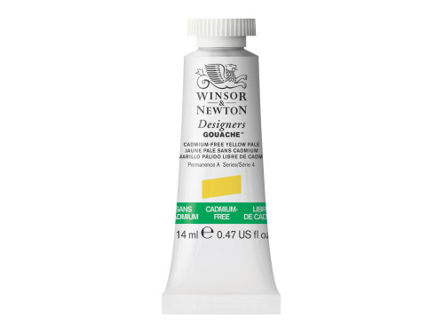 Farba gwasz Designers Gouache - Winsor & Newton - Cadmium Free Yellow Pale, 14 ml