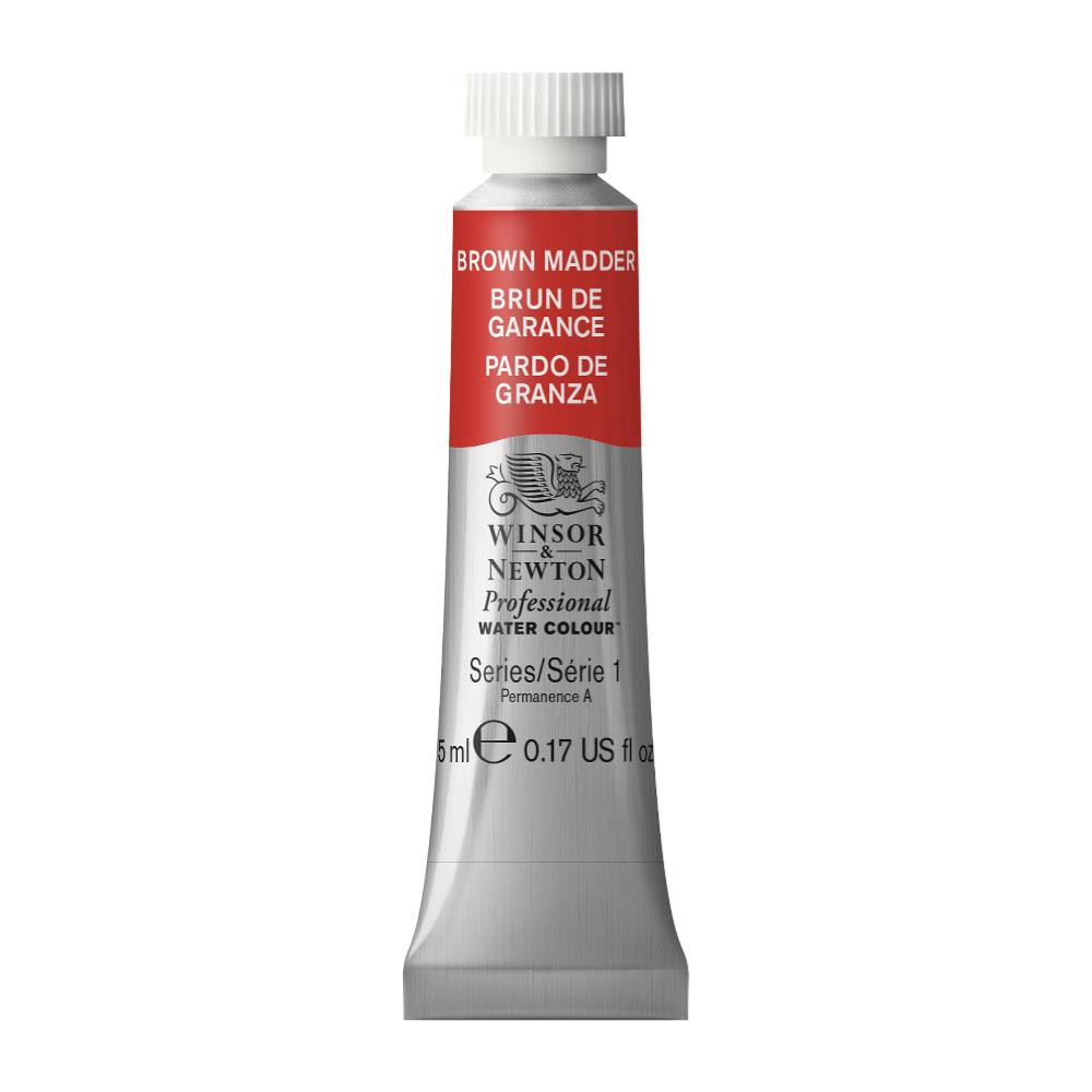 Watercolor paint Professional Watercolour - Winsor & Newton - Brown Madder, 5 ml