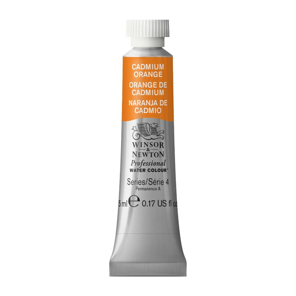 Farba akwarelowa Professional Watercolour - Winsor & Newton - Cadmium Orange, 5 ml