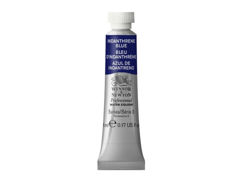 Watercolor paint Professional Watercolour - Winsor & Newton - Indantherene Blue, 5 ml