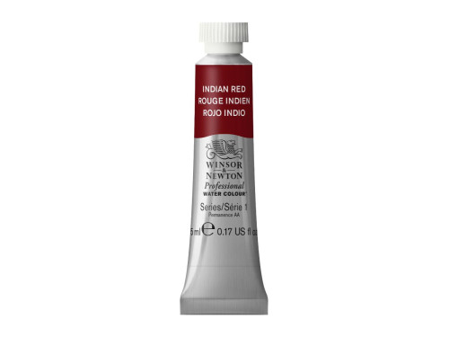 Watercolor paint Professional Watercolour - Winsor & Newton - Indian Red, 5 ml