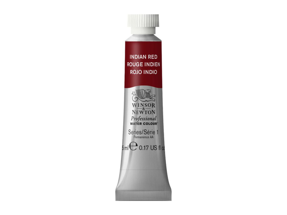 Watercolor paint Professional Watercolour - Winsor & Newton - Indian Red, 5 ml