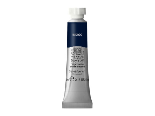 Watercolor paint Professional Watercolour - Winsor & Newton - Indigo, 5 ml