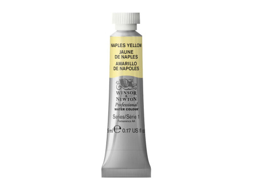 Farba akwarelowa Professional Watercolour - Winsor & Newton - Naples Yellow, 5 ml