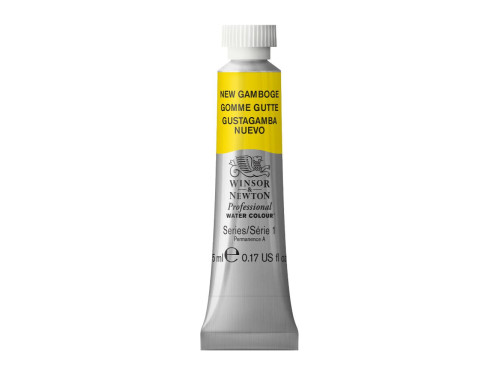 Watercolor paint Professional Watercolour - Winsor & Newton - New Gamboge, 5 ml