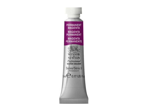 Farba akwarelowa Professional Watercolour - Winsor & Newton - Permanent Magenta, 5 ml