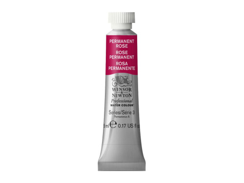 Farba akwarelowa Professional Watercolour - Winsor & Newton - Permanent Rose, 5 ml