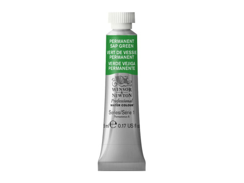 Watercolor paint Professional Watercolour - Winsor & Newton - Permanent Sap Green, 5 ml