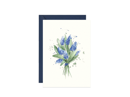 Greeting card A6 - Paperwords - Sapphires