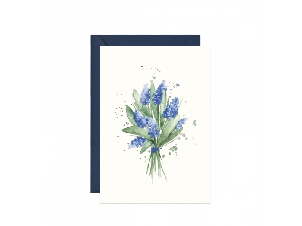 Greeting card A6 - Paperwords - Sapphires