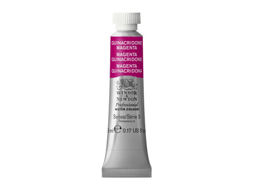 Farba akwarelowa Professional Watercolour - Winsor & Newton - Quinacridone Magenta, 5 ml