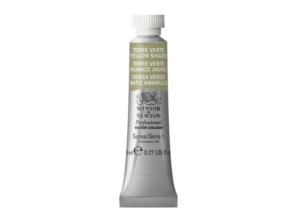 Watercolor paint Professional Watercolour - Winsor & Newton - Terre Verte Yellow, 5 ml