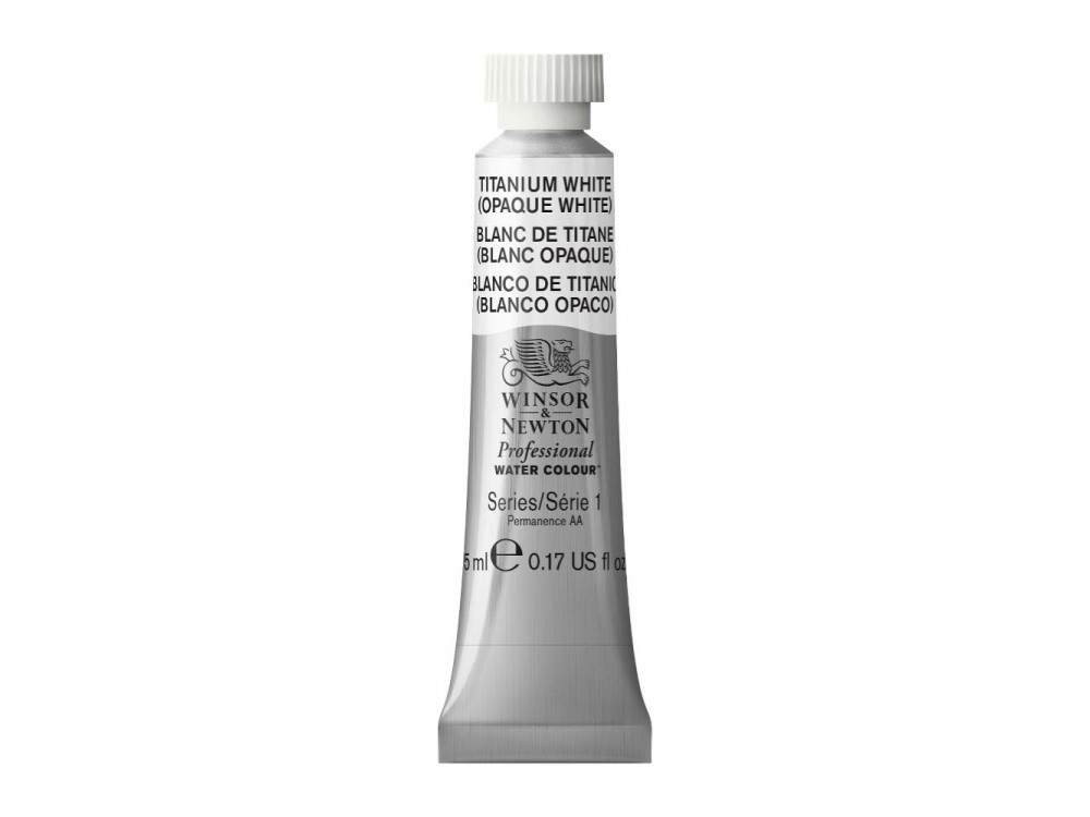Farba akwarelowa Professional Watercolour - Winsor & Newton - Titanium White, 5 ml
