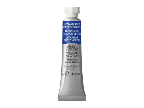 Farba akwarelowa Professional Watercolour - Winsor & Newton - Ultramarine Green Shade, 5 ml
