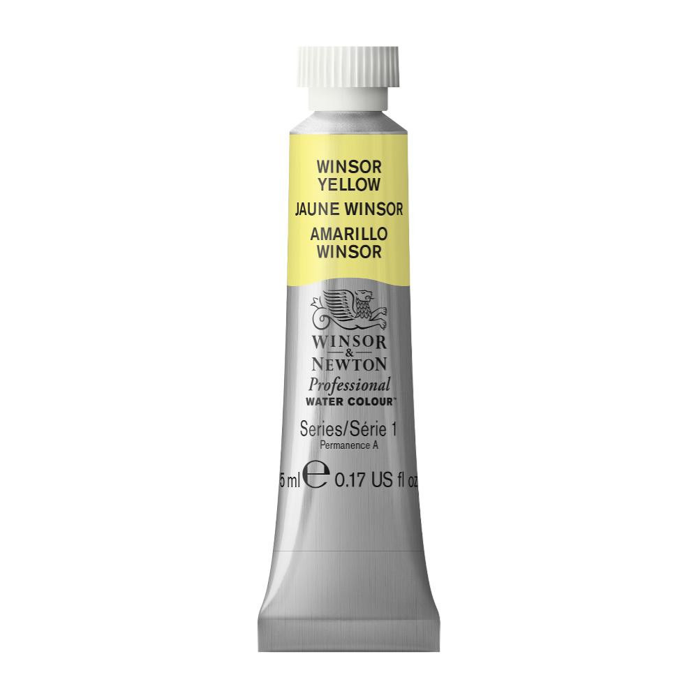 Farba akwarelowa Professional Watercolour - Winsor & Newton - Winsor Yellow, 5 ml