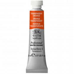 Watercolor paint Professional Watercolour - Winsor & Newton - Transparent Orange, 5 ml