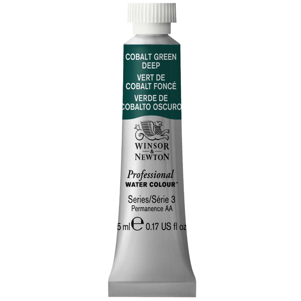 Watercolor paint Professional Watercolour - Winsor & Newton - Cobalt Green Deep, 5 ml