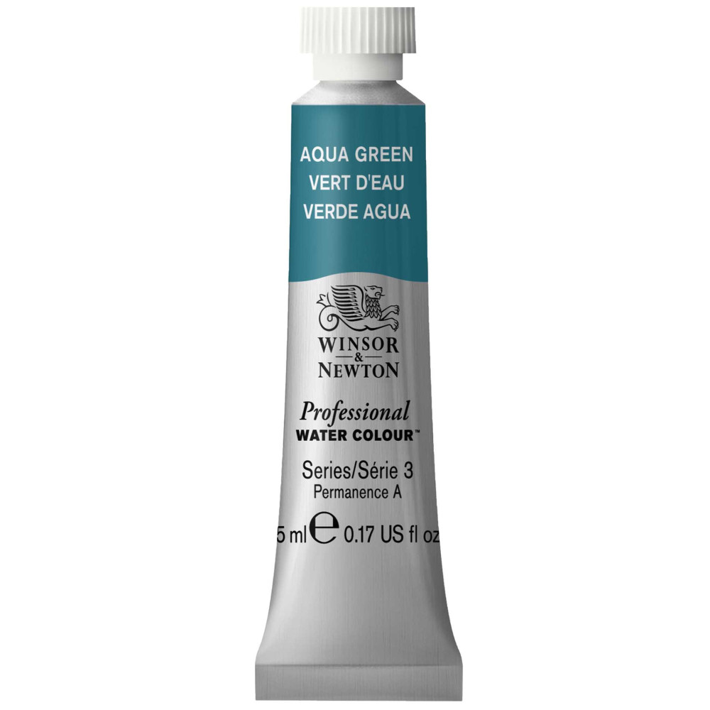 Watercolor paint Professional Watercolour - Winsor & Newton - Aqua Green, 5 ml